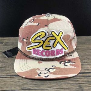 Ball Caps Sex Records Flat Brim Baseball Cap pour femmes ch. marque de mode Men Matty Boy le dernier chapeau