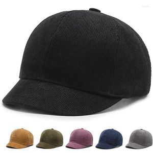 Kogelcaps korte rand verstelbare vaste kleur buiten honkbal pet Koreaanse versie zomer mode mannen snapback papa hoed