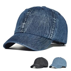 Casquettes de baseball à bord court Denim Casquette de baseball Hommes Femmes Mode Papa Chapeau Casual Réglable Camionneur Style Profil Bas 230713