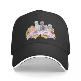 Ball Caps Silkie Chicken Mom - Sunflowers en Spring Blossoms Baseball Cap UV Bescherming Solar Hat Rugby Mens Women's