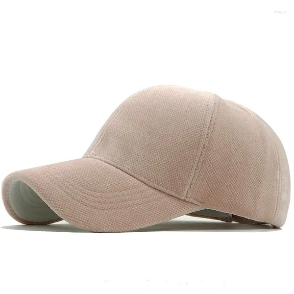 Casquettes de balle Simple coton casquette d'hiver femmes laine Baseball hommes unisexe chapeaux de relance os chaud camionneur fille velours épaississement chapeau