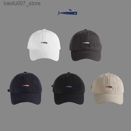 Ball Caps Simple Little Fish broderie coréen Summer Fashion Baseball Cap femelle Sun Street Street Polyle