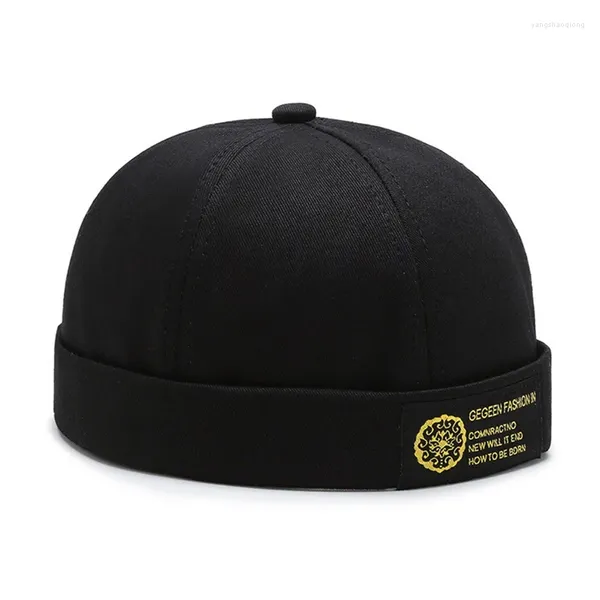 Casquettes de baseball Skullcap Hat Sailor Mécanicien Brimless Solid Color Spring Cap Applicable Foule Femelle Chapeaux