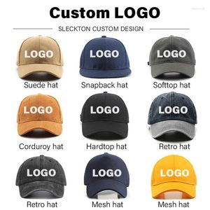 Ball Caps Sleckton Fashion DIY Custom Letter Bordery Hats Baseball Cap para mujeres y hombres Design de algodón Logo Marca unisex al por mayor