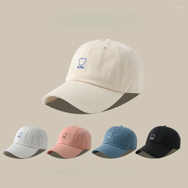 Gorras de bola Pequeña letra bordado gorra de pato femenino verano casual transpirable sombra sombrero fresco moda béisbol masculino conductor de camión