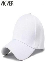 Casquettes de baseball Snapback Casquette de baseball Toile Chapeaux de camionneur Blanc Papa Chapeau Femmes Plaine Hommes Été Casual Solide Hip Hop Noir Golf Ajustable5867206