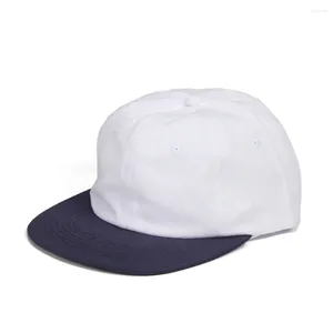 Caps à billes Coton doux Coton 6 panneaux pour hommes Femmes Profil inférieur Ajustement Baseball Visor plat non structuré Chapeau d'été Snapback réglable