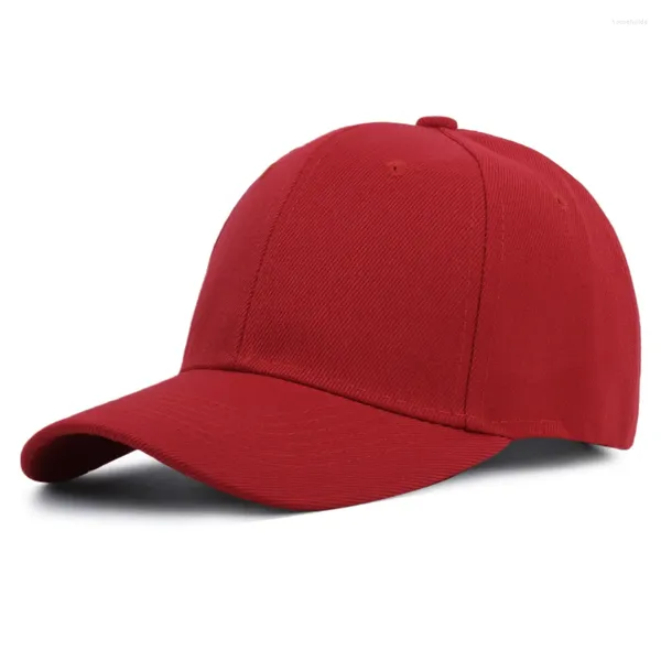 Gorras de bola Color sólido Borde curvo Hombres y mujeres Tablero de luz en blanco Gorra de béisbol ajustable Amantes al aire libre Hip Hop Sun Visor Gorras