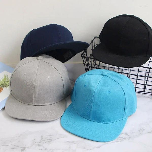 Casquettes de baseball couleur unie à large bord plat pour hommes Baseball Hip-hop Snapback chapeau réglable chapeaux de soleil printemps été femmes en plein air