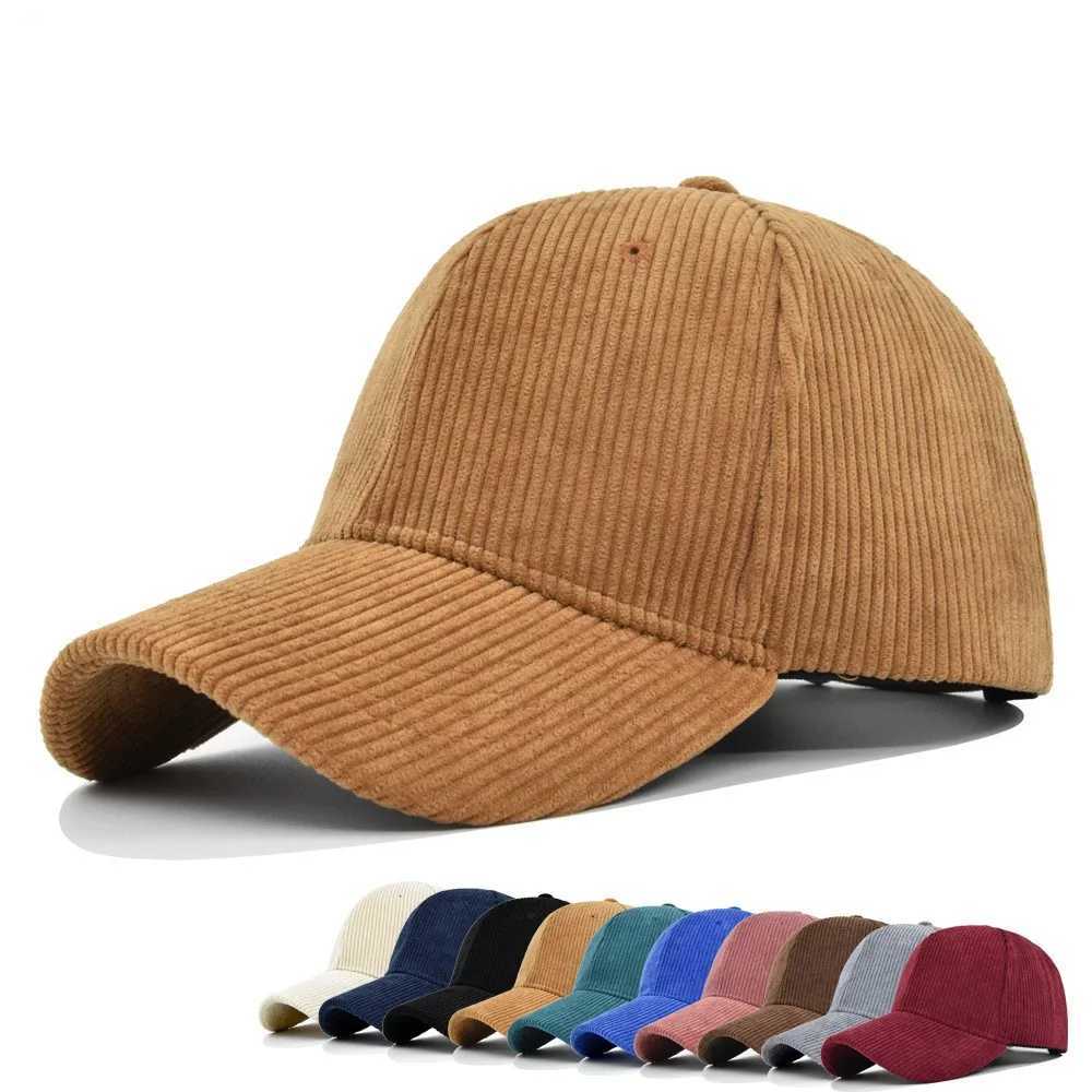 قبعات الكرة الصلبة سروال واحد 100 ٪ القطن خمر للجنسين البيسبول القبعة القبعة الشاحنة القبعة Q240403