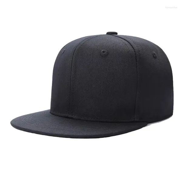 Gorras de bola Gorra de hip hop sólida para hombres Sombrero de snapback Béisbol de mujer Ajustable Ala plana Bill Visores lisos Niños y niñas Street Dance