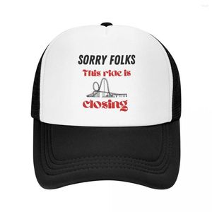 Ball Caps Sorry mensen deze rit gaat sluiten - Funny Bachelor Bachelorette Party Humor Baseball Cap Custom Black Luxury Woman Hat Men'S