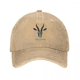 Balpetten Zuid-Afrika Springbok Rugby Heren Dames Baseballpet Distressed Gewassen Hoeden Casual Outdoor Alle seizoenen Reizen Snapback Hoed