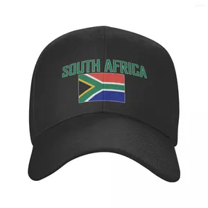 Kogelcaps Zuid -Afrika landnaam met vlag Sun honkbal cap ademende verstelbare mannen vrouwen buitenvoetbalhoed voor cadeau