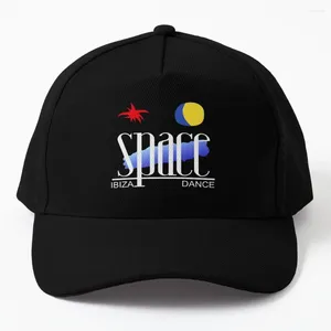 Ball Caps Space Ibiza Dance: Model 2 Classic Black Mythical Nightclub of La French Touch Baseball Cap Cute Dad Hat For Girls Men's