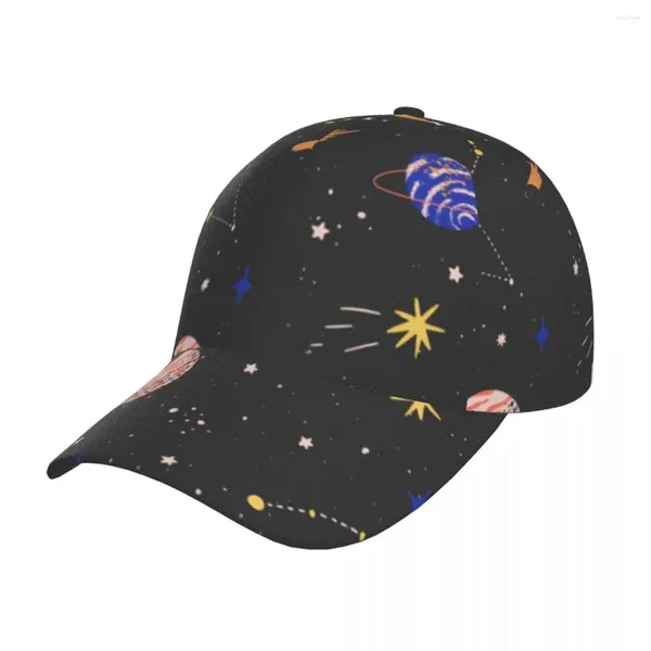 Gorras de bola Planetas espaciales Estrellas Meteoritos Luna Gorra de béisbol Mujeres Hombres Snapback Sombrero de estilo clásico