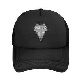 Ball Caps Spitfire Fighter Diamond Series Baseball Cap Mannen Vrouwen Verstelbare Vliegtuig Oorlog Piloot Vliegtuigen Vliegtuig Trucker Hoed Sport