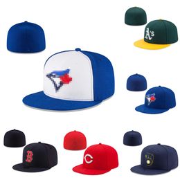 Ball Caps Sport Hoeden Snapbacks Hoed Verstelbaar Voetbal heren plat Gesloten Mutsen flex zonnepet mix bestelgrootte 7-8