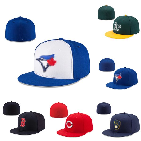 Casquettes de baseball Sport Ajusté Chapeaux Snapbacks Chapeau Réglable Football hommes Plat Fermé Bonnets flex casquette de soleil ordre de mélange taille 7-8