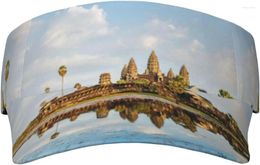 Ball Caps Sport Sun Visor Hat Cambodge Landmark Angkor Wat Top Cap vide pour la randonnée
