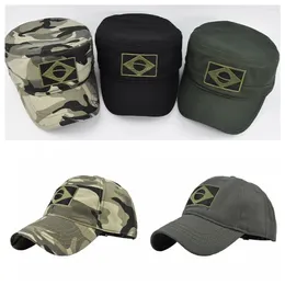 Ball Caps Sports Dad Hat Military Hunting Embroidered Baseball Cap Brazil Flag Casquette Army Camouflage