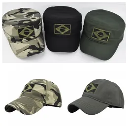 Ball caps sport papa hoed militaire jagen geborduurd honkbal pet brazilië vlag casquette leger camouflage