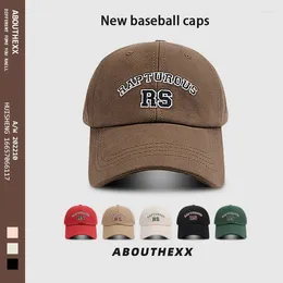 Ball Caps Spring and Automn Fashion Lettres tatoued Rust Baseball Suncreen Shade Deep Top Face Cover Unisexe