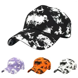 Kogelcaps lente en herfst tie dye honkbal cap European American Fashion Men's Foreign Trade outdoor sun merk 47 zijn verlichte hoed