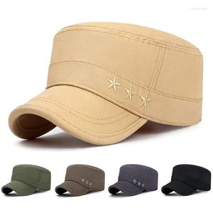 Ball Caps printemps automne top plate lavé coton militaire de baseball militaire chapeau de baseball vintage cadet armée chapeaux décontractés Casc