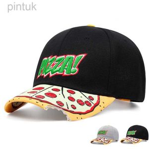 Kogelcaps lente herfst nieuwe honkbal petten voor mannen mode pizza brim design trucker hoeden voor dames katoen golfkap man 24327