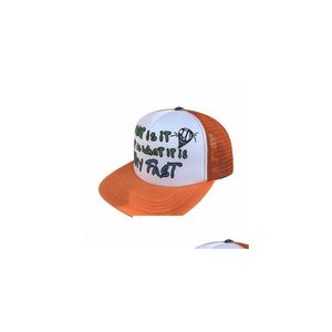Kogelcaps lente gierige riem hoeden trucker cap voor mannen en vrouwen honkbal trend hoed drop levering mode accessoires sjaals handschoenen ott7a