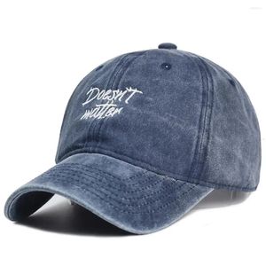 Ball Caps Spring Washed Cotton Baseball Men Femmes Vintage n'a pas d'importance Broidered Hat Unisexe Réglable Snapback Hip Hop Chapeaux