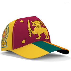 Casquettes de baseball Sri Lanka Casquette de baseball Gratuit 3d Nom sur mesure Numéro Logo de l'équipe Lk Hat Lka Country Travel Lankan Respirant Island Flag Headgear