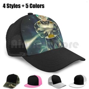 Casquettes De Baseball Ssj Bleu Casquette De Baseball Diy Mesh Hip Hop Réglable Dbz Haute Qualité Manga Anime Super