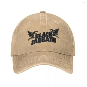 Casquettes de baseball Commencez le travail Casquette de baseball de musique lourde Noir Groupe de sabbat musical Chapeaux en coton Vintage Running Golf Chapeaux non structurés