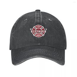 Ball Caps Station 19 Fire Department Seattle Cowboyhoed Trucker Cap Strandtas Bobble Zwart Dames Heren