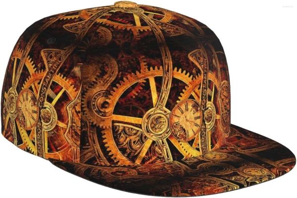 Casquettes de baseball Steampunk Clock Baseball Cap Hommes Femmes Réglable Snapback Hat