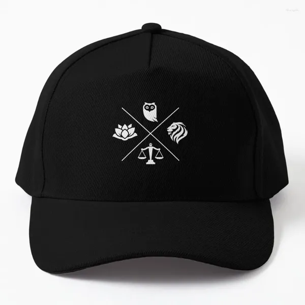 Ball Caps stoïque vertus sagesse tempérance justice courage stoïcisme camionneur de baseball visière masculin élégant chapeaux féminins masculins