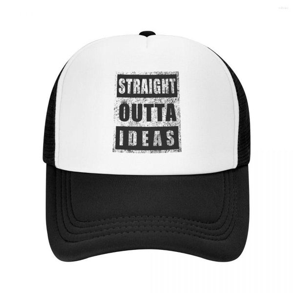 Casquettes de baseball Straight Outta My Ideas T-Shirt Casquette de baseball Chapeau de soleil pour enfants hommes femmes