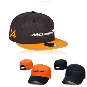 Casquettes de balle Streetwear Sports de plein air équipe de voiture F1 chapeau de course casquette de baseball coton brodé Snapback pour McLaren Badge moto cadeau homme