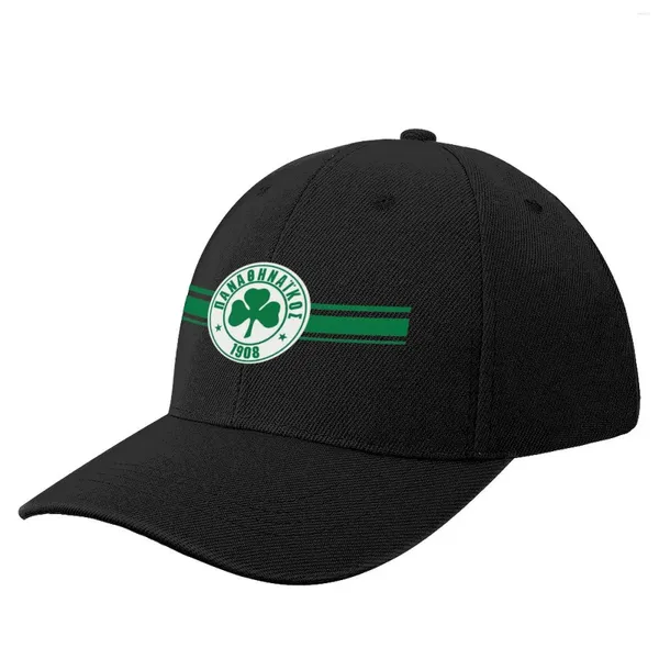 Casquettes de baseball Rayures de mon coeur Panathinaikos Grèce Casquette de baseball |-F-| Chapeau de Cosplay Femme Homme