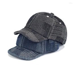 Gorras de bola elegante ala corta gorra de béisbol suave hip hop moda algodón camionero estilo sombrero para hombres jóvenes niños