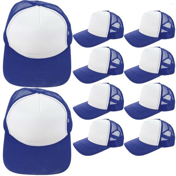 Gorras de bola Gorra de béisbol sublimada DIY Sublimación Sombrero Diseño de malla Sombreros en blanco Transferencia de calor