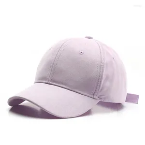 Casquettes de baseball Casquette de baseball en daim Snapback réglable respirant chapeaux de papa pour femmes et hommes unisexe doux faux décontracté couleur unie chapeau de sport