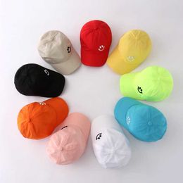 Capes de balle d'été Baby Baseball Caps Smile Match Thin Breathable Séchante rapide Séchage extérieur chapeaux pour enfants Garçons filles P230412