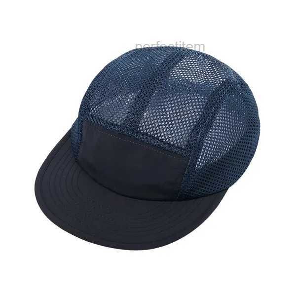 Ball Caps d'été blanc noir respirant rapide à sec 5 chapeaux de baseball panneau pour hommes femmes casquette homme Marque Luxe Mesh F1 Snapback