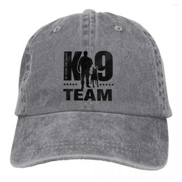 Ball Caps Summer Cap Sun Visor Belgian Dog K9 Team Unit Malinois Hip Hop Cowboy Hat Papeted Hats