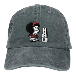 Ball Caps Summer Cap Sun Visor Pace Hip Hop Mafalda Cartoon Cowboy Cowboy Paped Hats