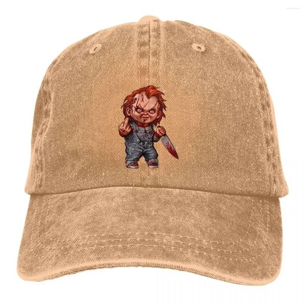 Ball Caps Summer Cap Sun Visor the Killer Doll Hip Hop's Play's Play Chucky Horror Film Cowboy Hat Paped Hats