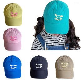 Casquettes de baseball Été dessin animé mignon bébé chapeau séchage rapide casquette de baseball pour enfants fille garçon chapeaux de soleil Kawaii heureux chien impression Snapback réglable